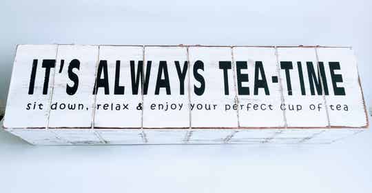 Theedoos "Tea-time" antique white