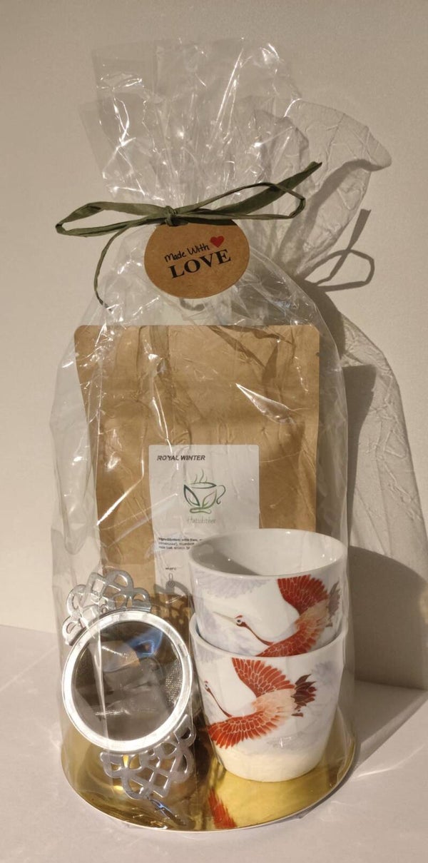 Cadeaupakket 'Theecups Kraanvogel'